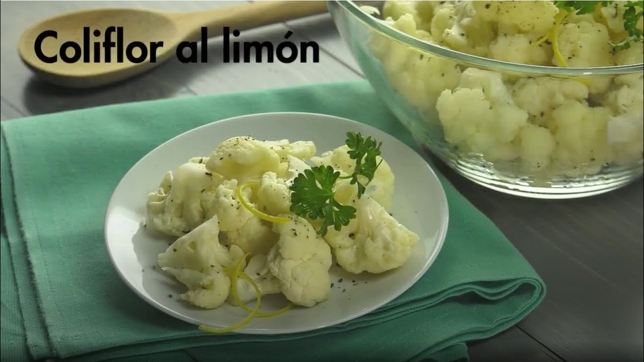 Coliflor al grill con limón