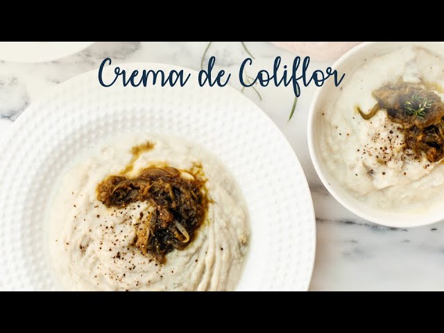 Coliflor con cebolla caramelizada