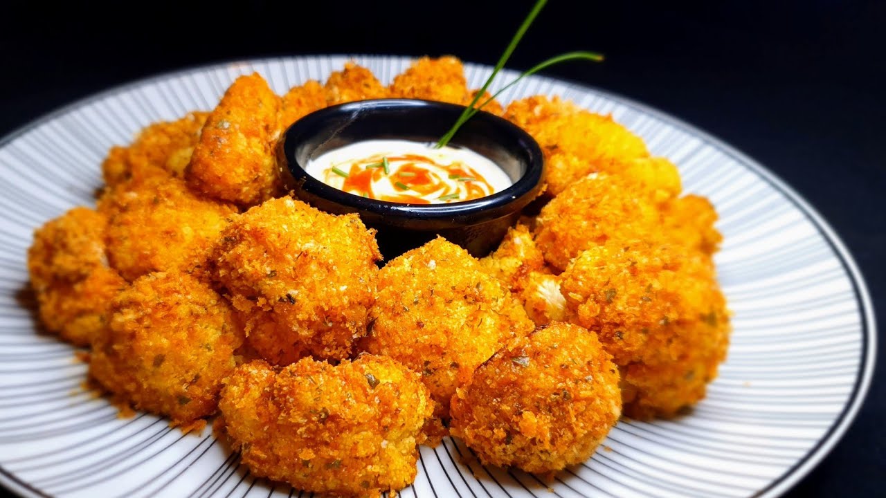 Coliflor rebozada al horno