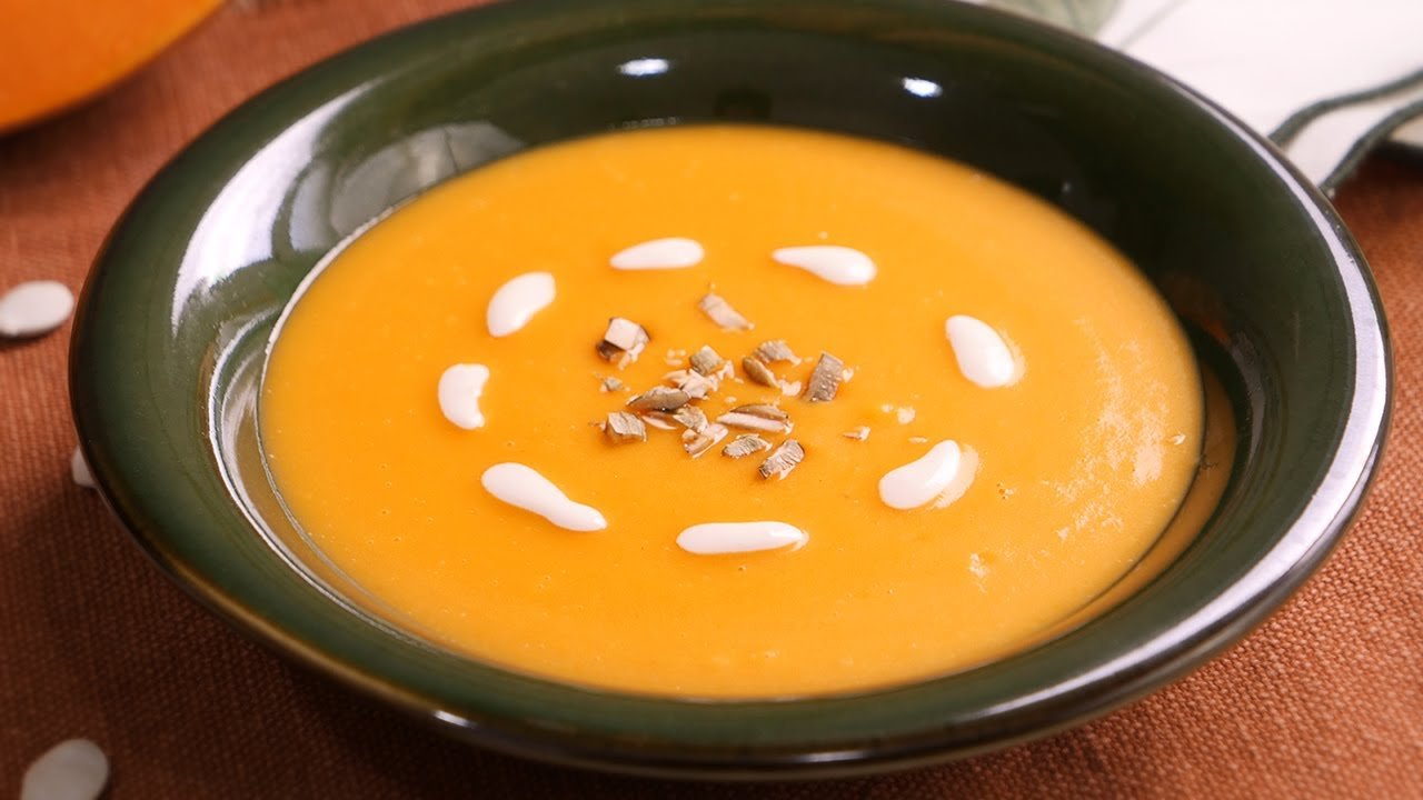 Crema de calabaza con canela