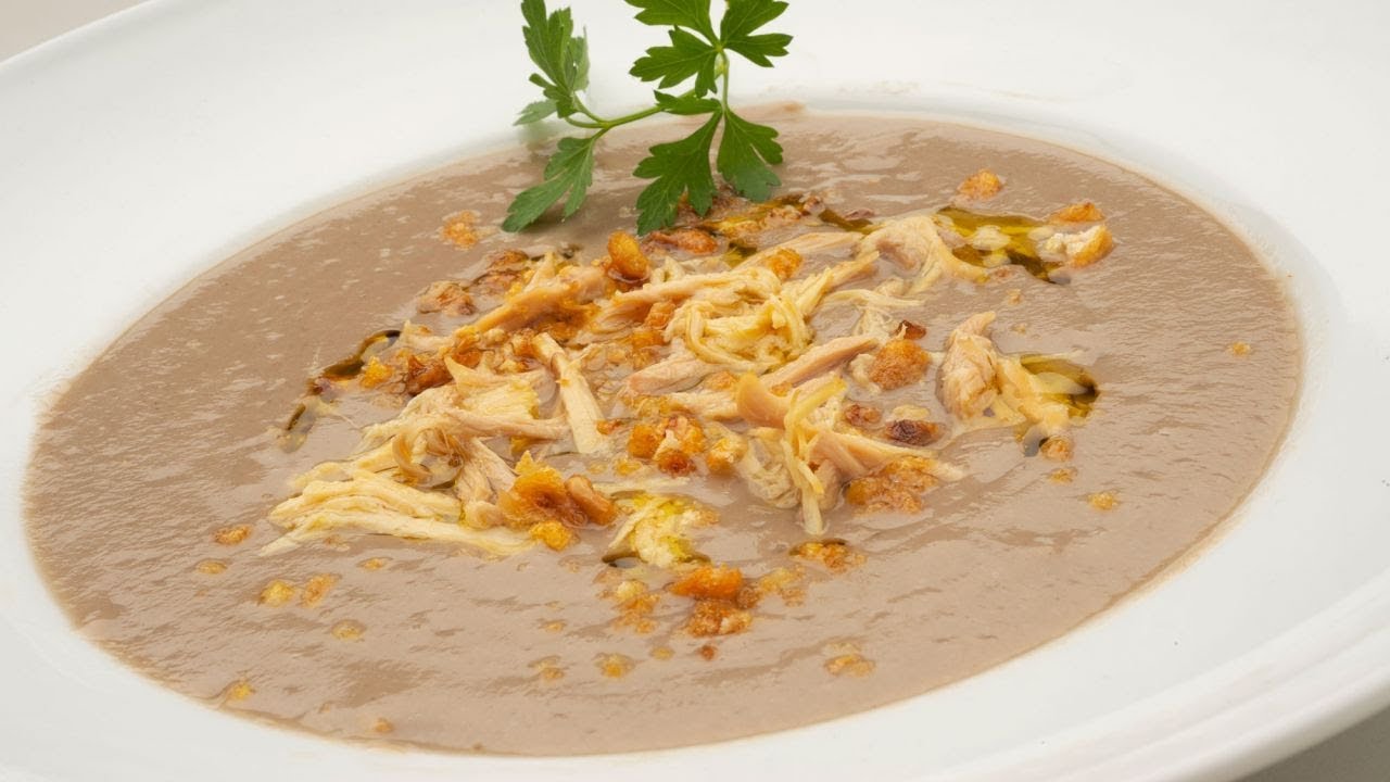 Crema de champiñones con jerez y crema