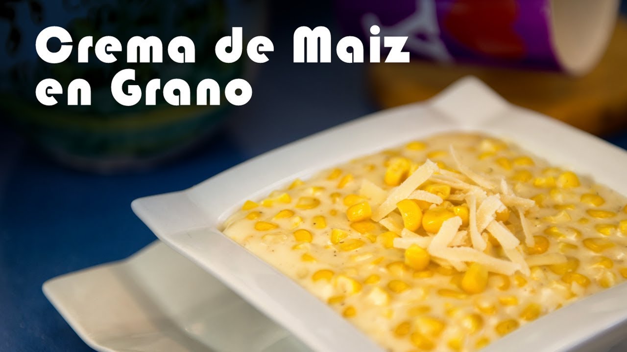 Crema de maíz con ajo