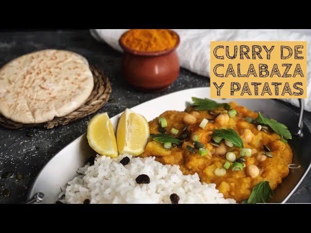 Curry de calabaza con cilantro