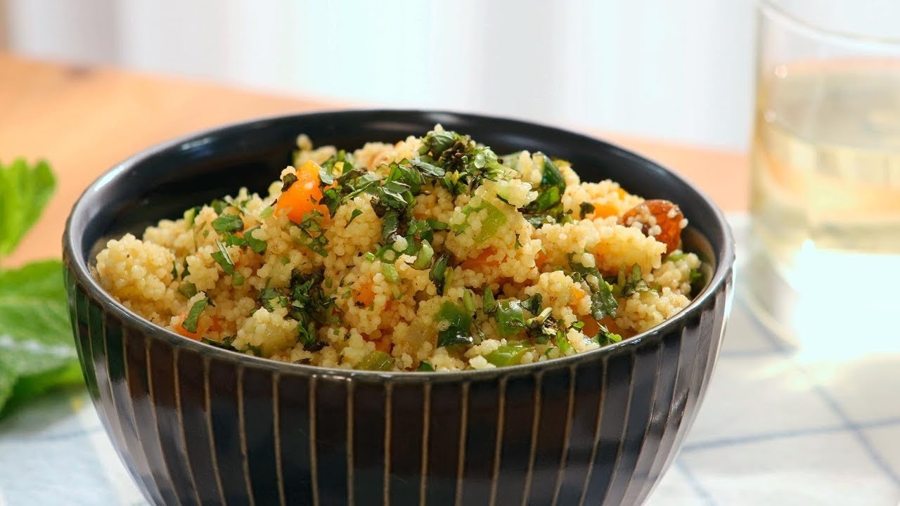 Cuscús con calabaza y pasas