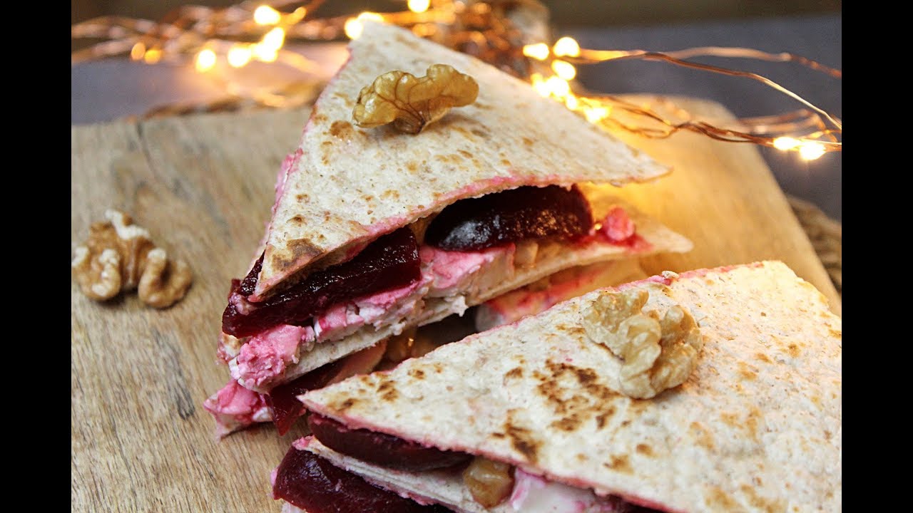 Empanadas de remolacha y queso cabra vegetal