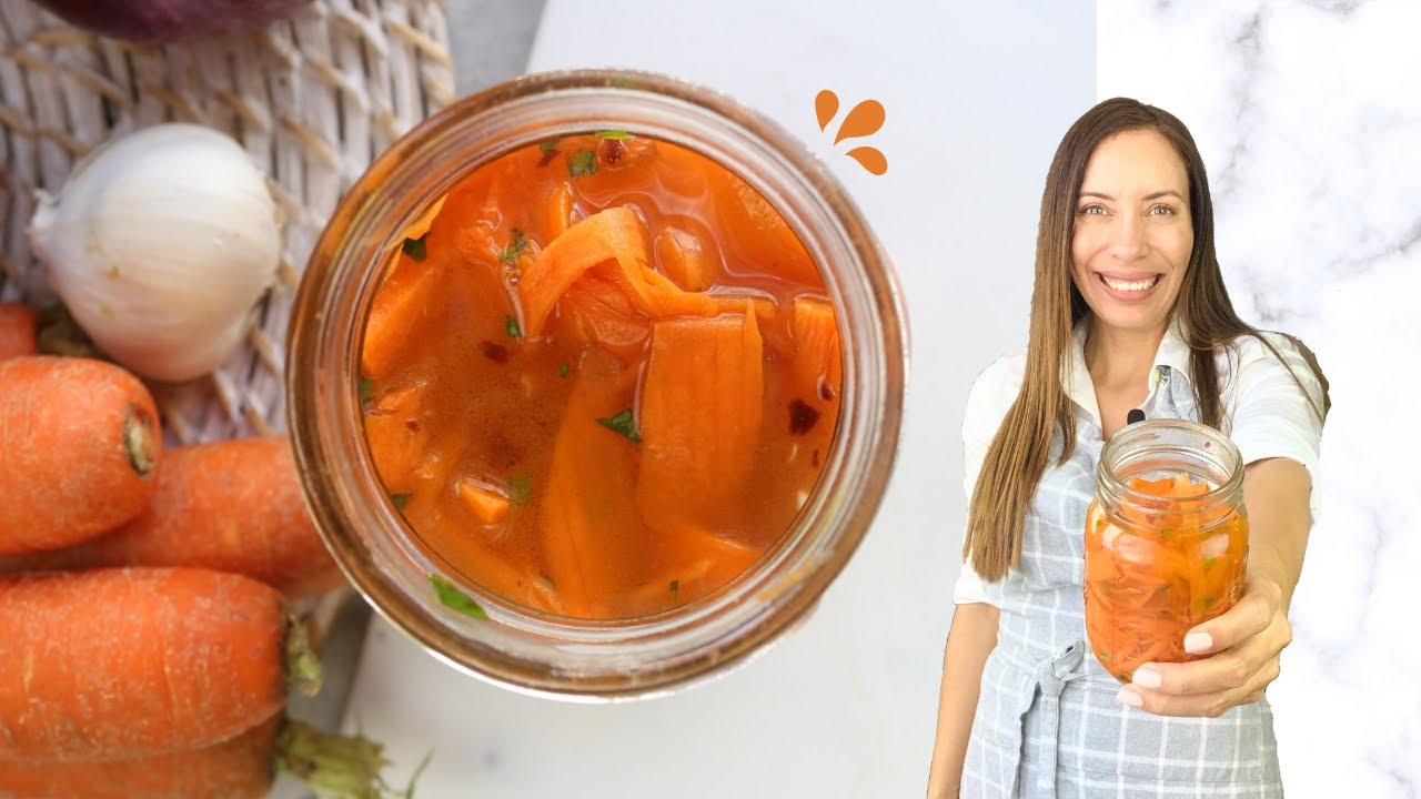Encurtido de zanahoria estilo coreano picante
