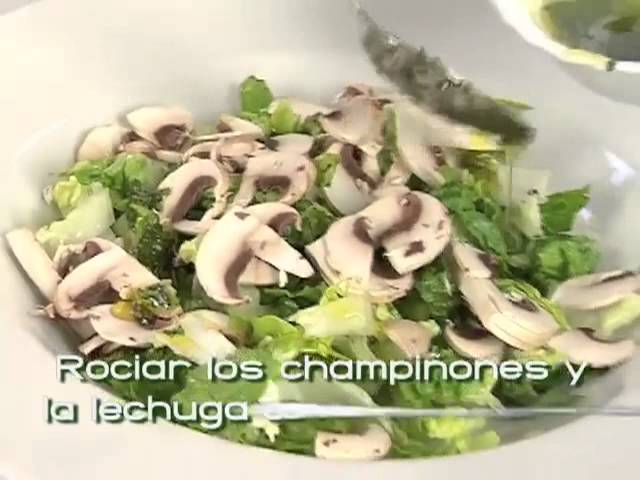 Ensalada de champiñón crudo