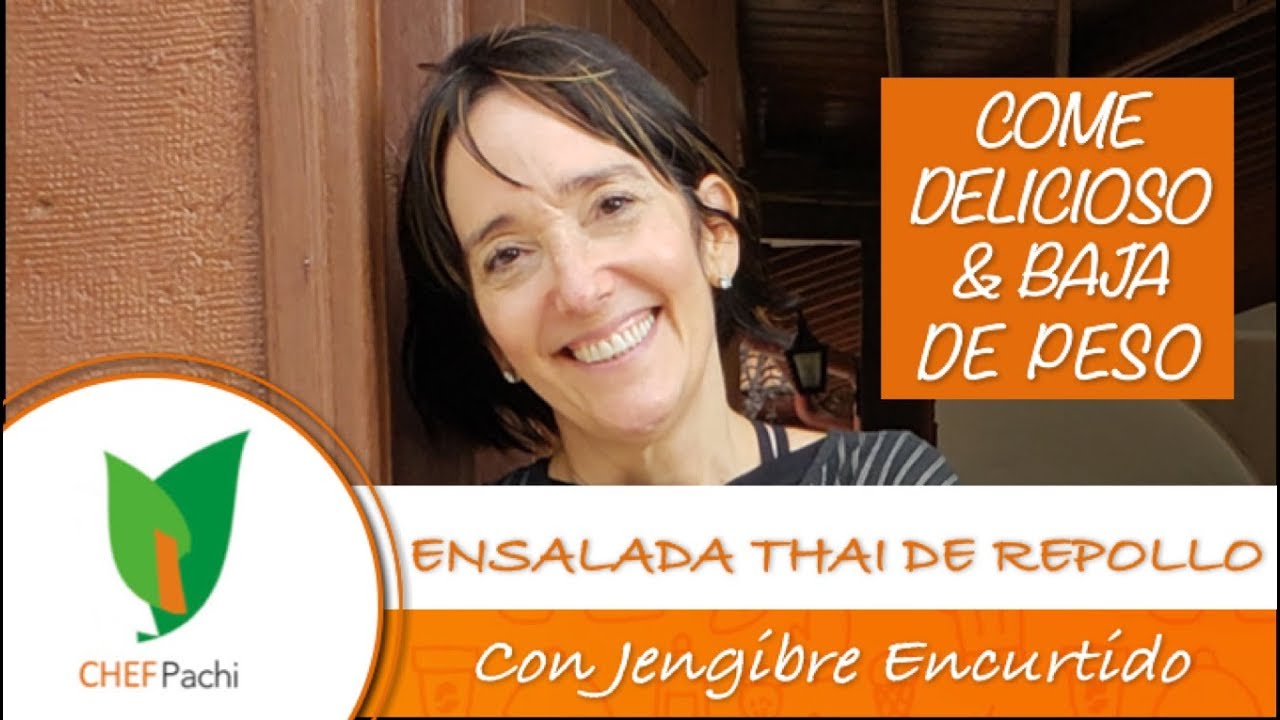 Ensalada de col con cilantro y jengibre