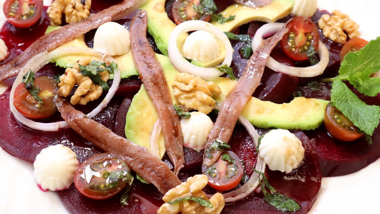 Ensalada de remolacha con vinagre balsámico