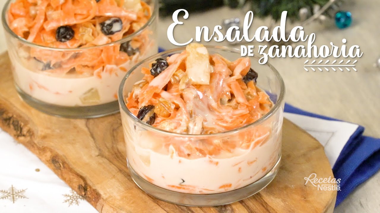 Ensalada de zanahoria rallada con pasas