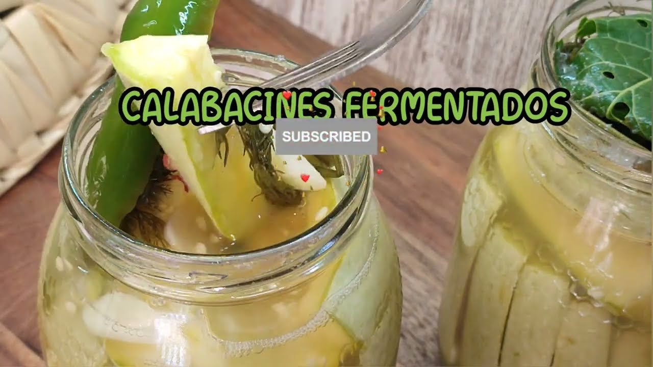 Ensalada fermentada de calabacín