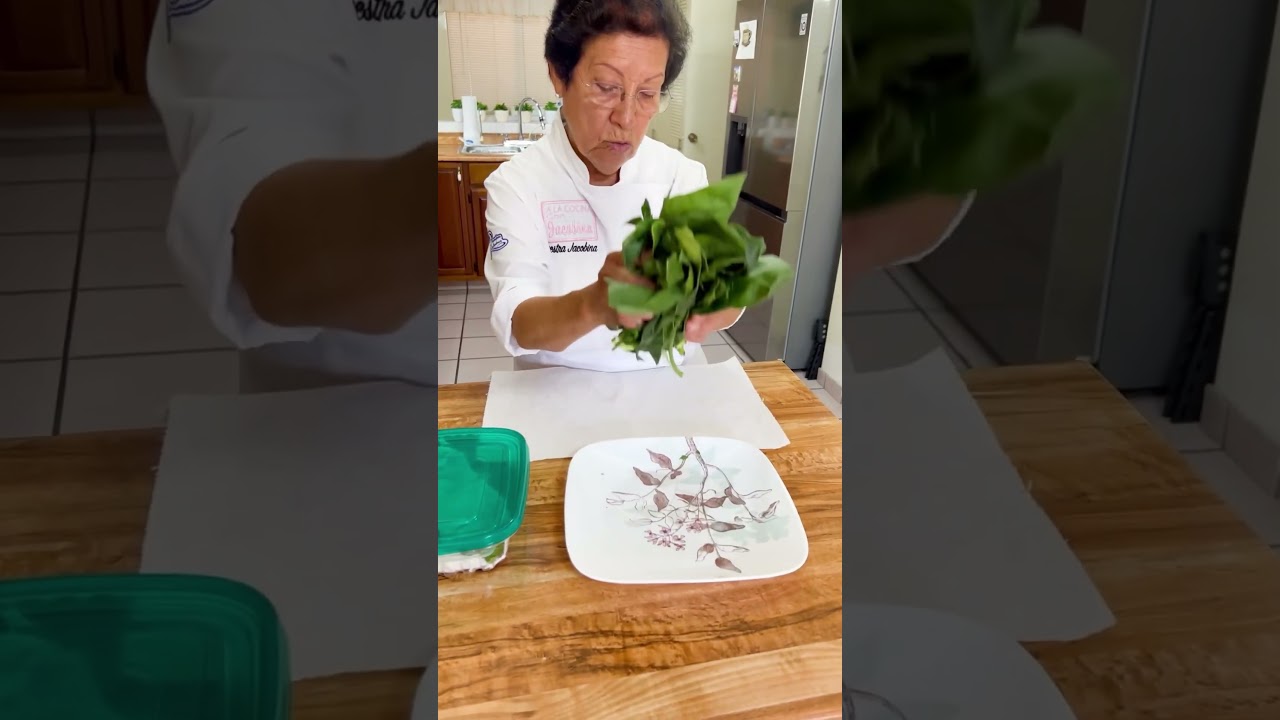 Envoltura de hojas de espinaca