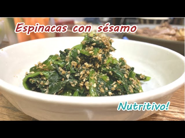 Espinaca con sésamo