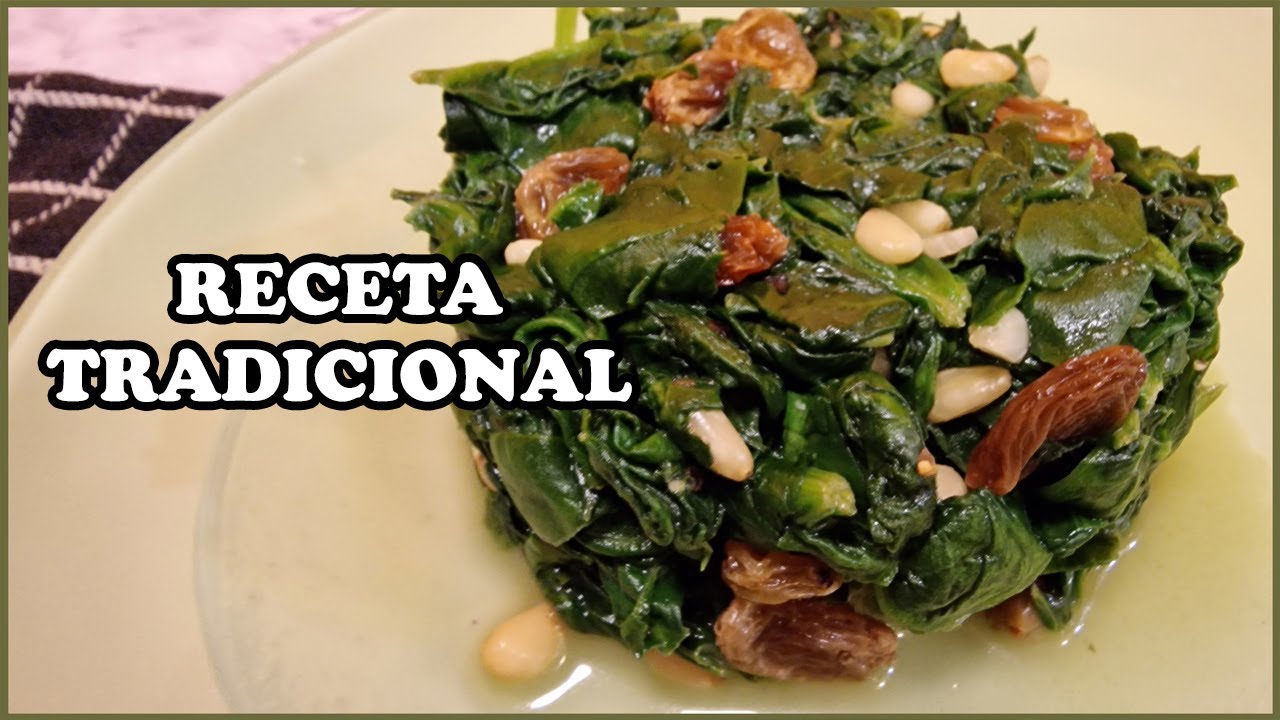 Espinacas con pasas