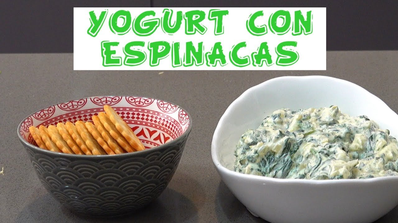 Espinacas con yogur y menta