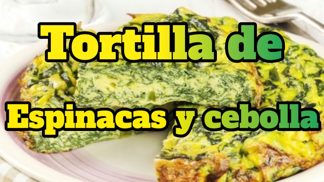 Frittata de espinaca y cebolla