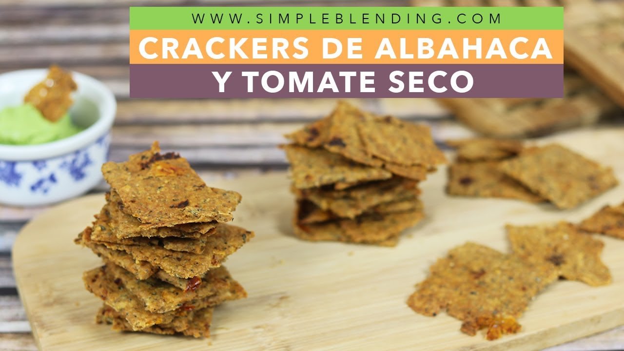 Galletas saladas de tomate seco