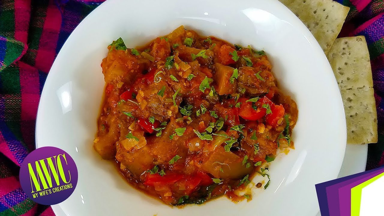 Guiso de berenjena con tomate