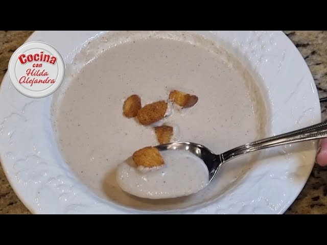 Guiso de champiñones con nuez moscada