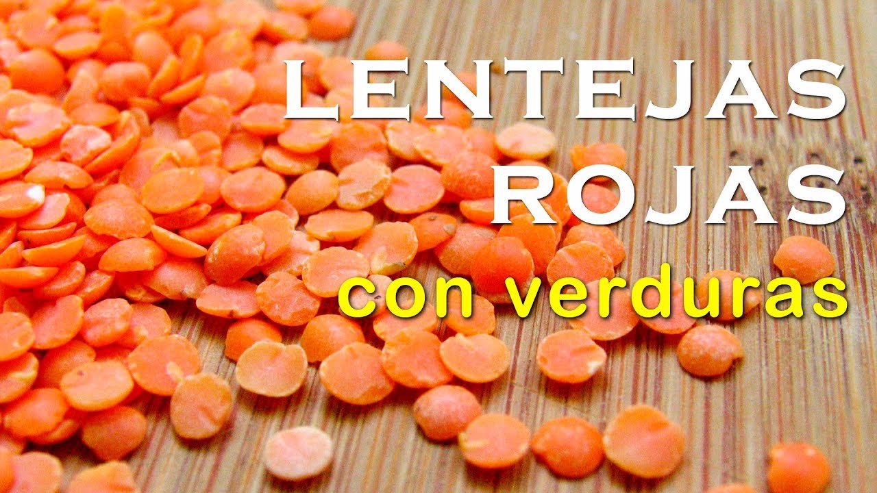 Guiso de pimientos con lentejas rojas