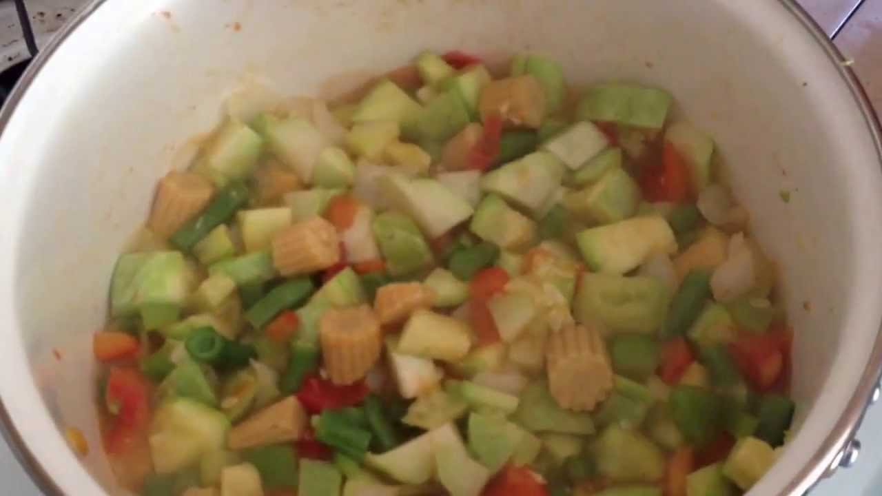 Guiso nicaragüense de verduras