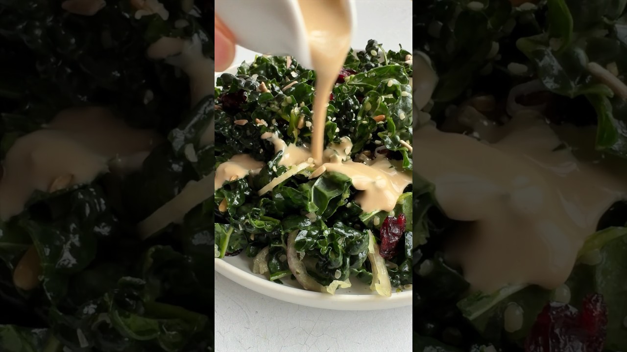 Hummus de kale con tahini y limón