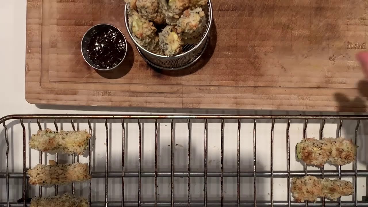 Nuggets de calabacín con panko