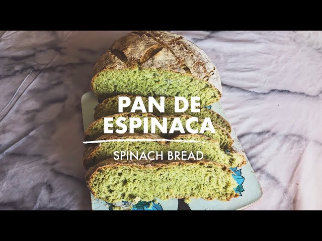Pan de espinaca y aceitunas