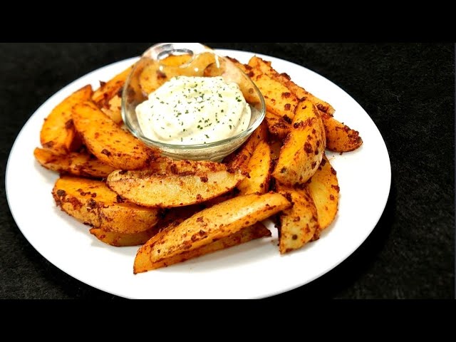 Papas con salsa de ajo