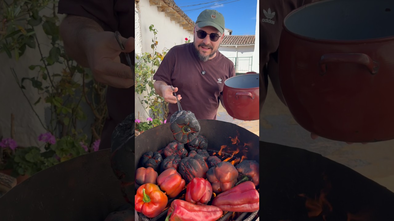 Pimientos con menta fresca