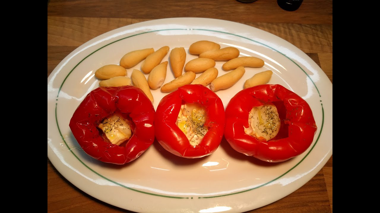 Pimientos con queso de cabra