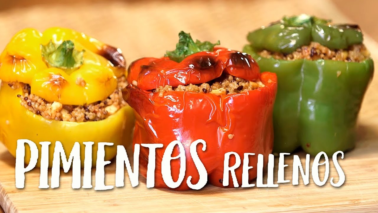 Pimientos con quinoa y maíz