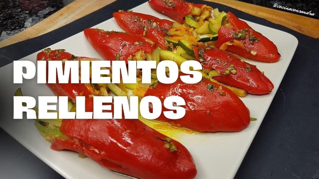 Pimientos rellenos de vegetales