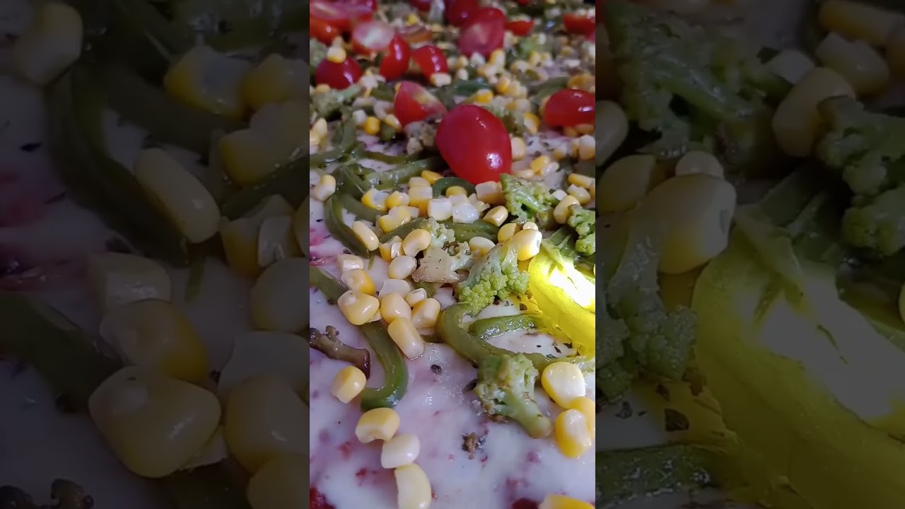 Pizza vegetal con remolacha