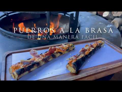 Puerros a la brasa