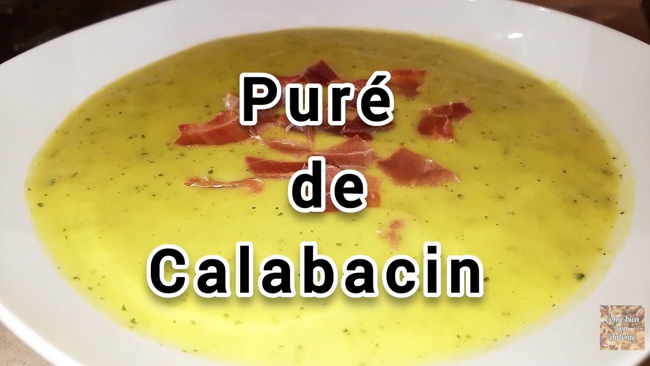 Puré de calabacín con hierbas