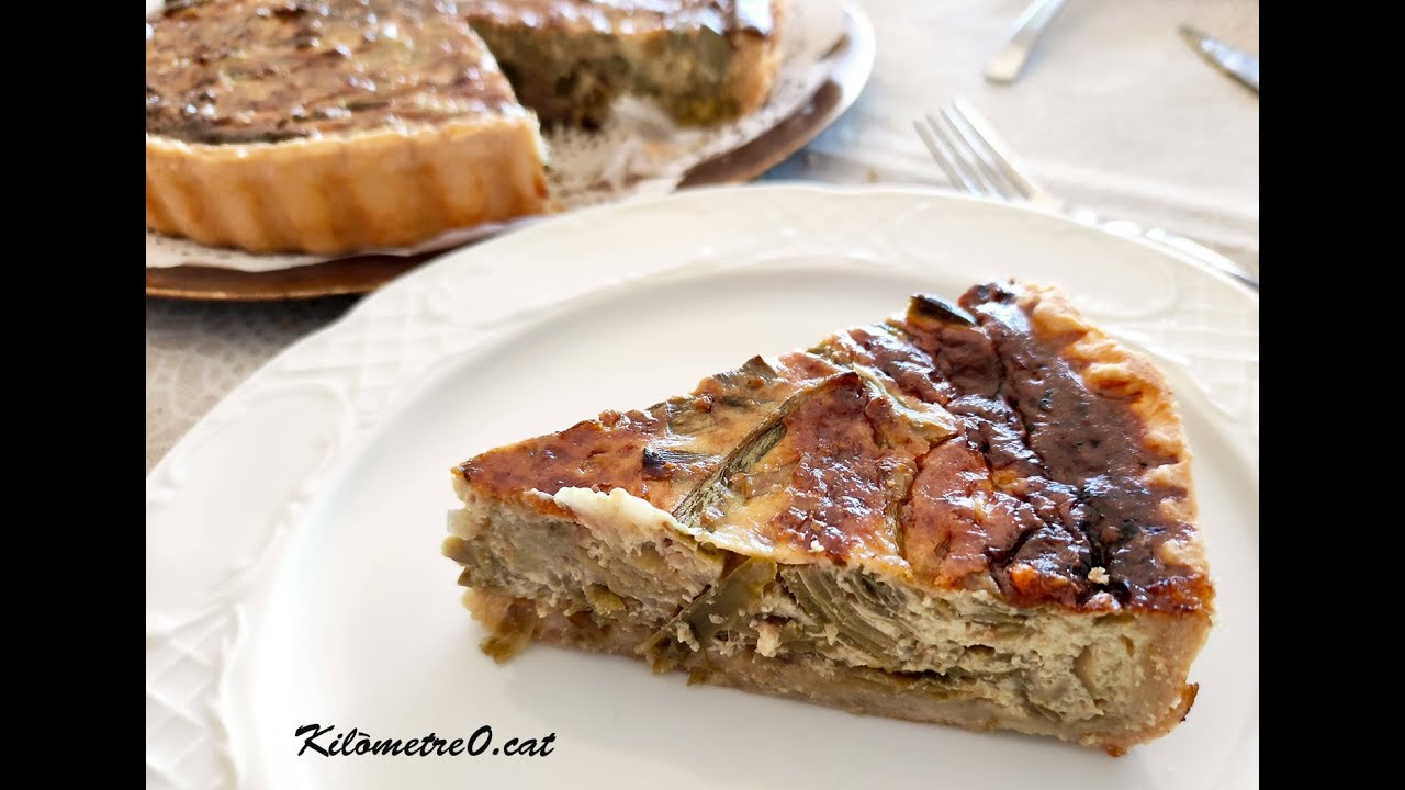 Quiche de alcachofa y limón