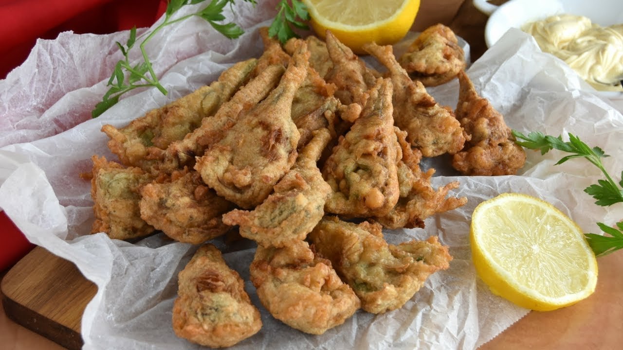 Receta de Alcachofas en tempura