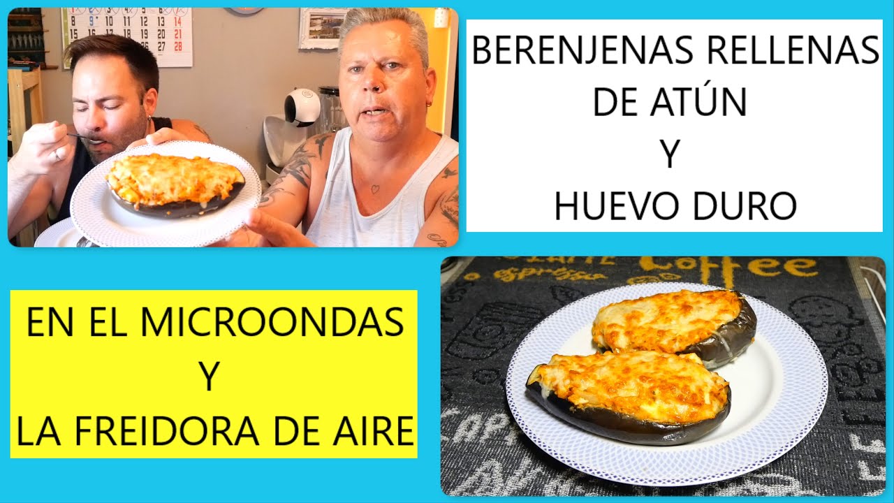 Receta de Berenjenas rellenas de atún y huevo duro