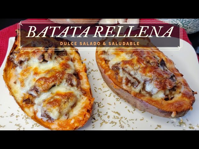 Receta de Boniatos rellenos de carne