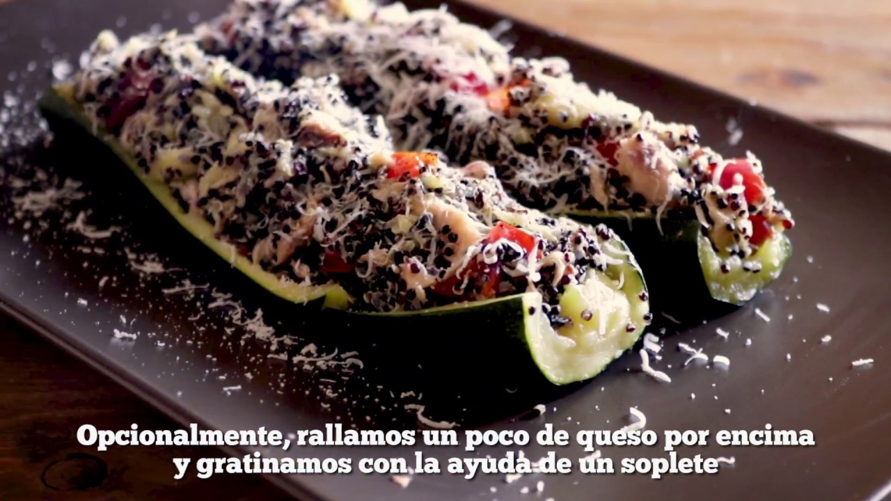 Receta de Calabacín relleno de quinoa