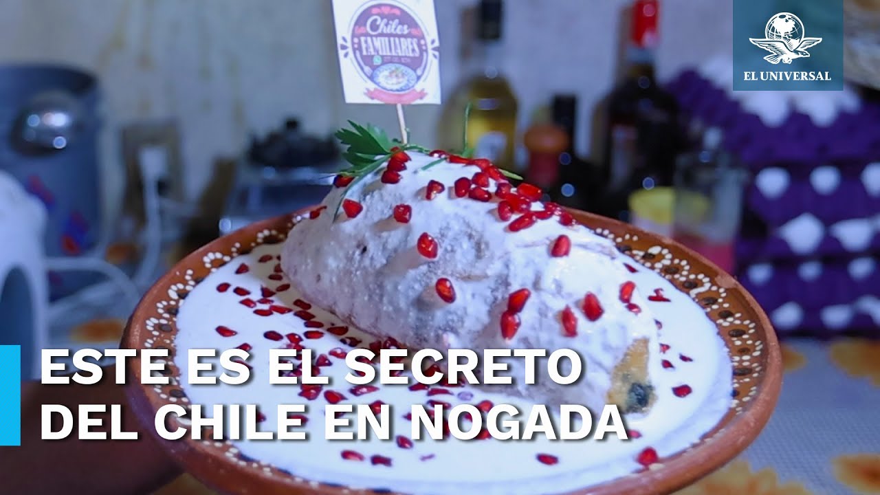Receta de Chiles en nogada estilo Puebla