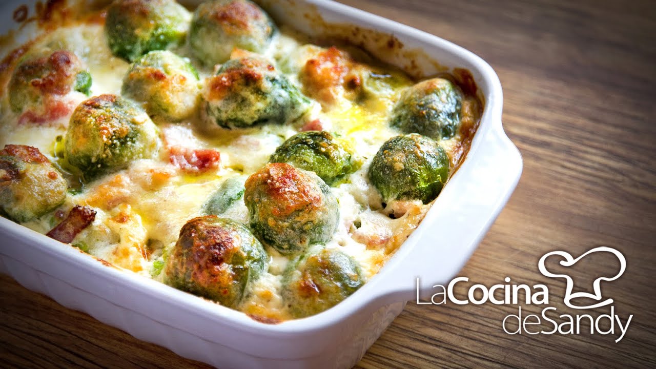 Receta de Coles de Bruselas al gratén