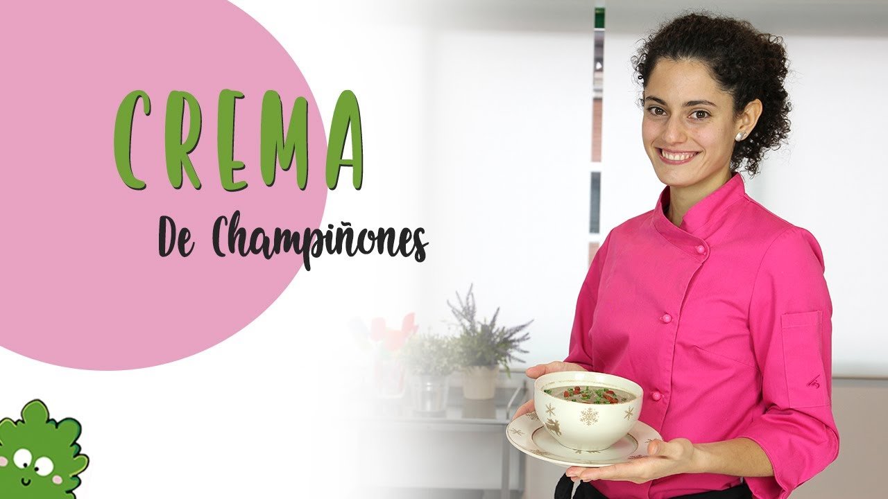 Receta de Crema de champiñones vegana