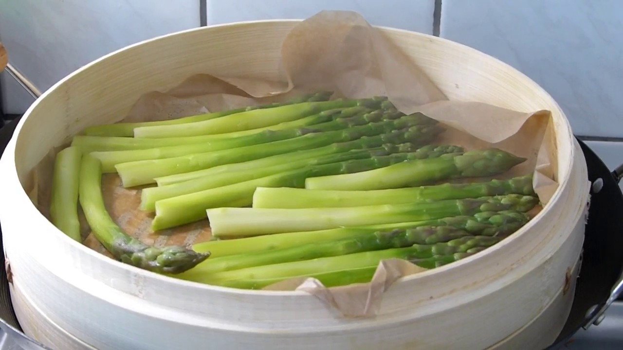 Receta de Espárragos al vapor