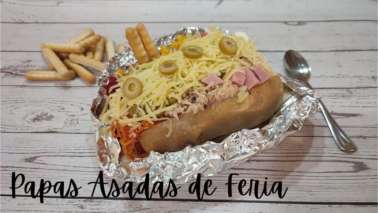 Receta de Papas asadas de feria