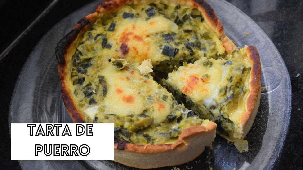 Receta de Pastel de puerros fácil y rápido