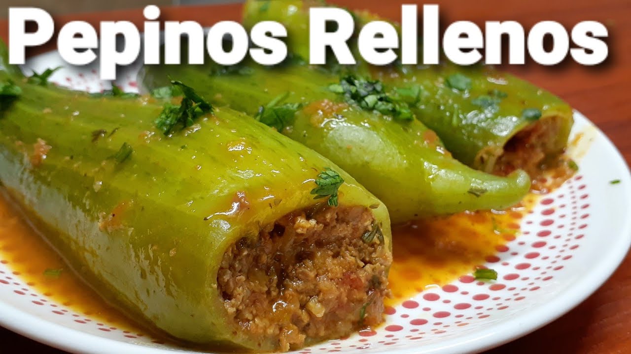 Receta de Pepinos rellenos de carne
