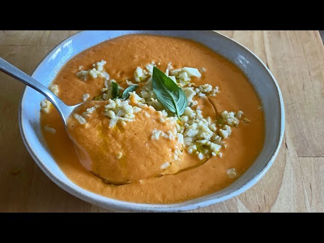 Receta de Salmorejo de melocotón