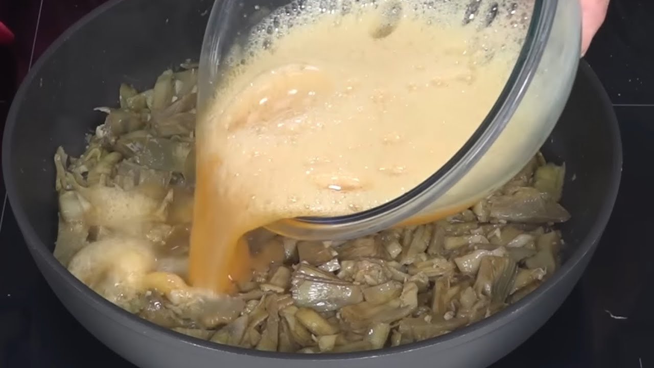 Receta de Tortilla de alcachofas congeladas